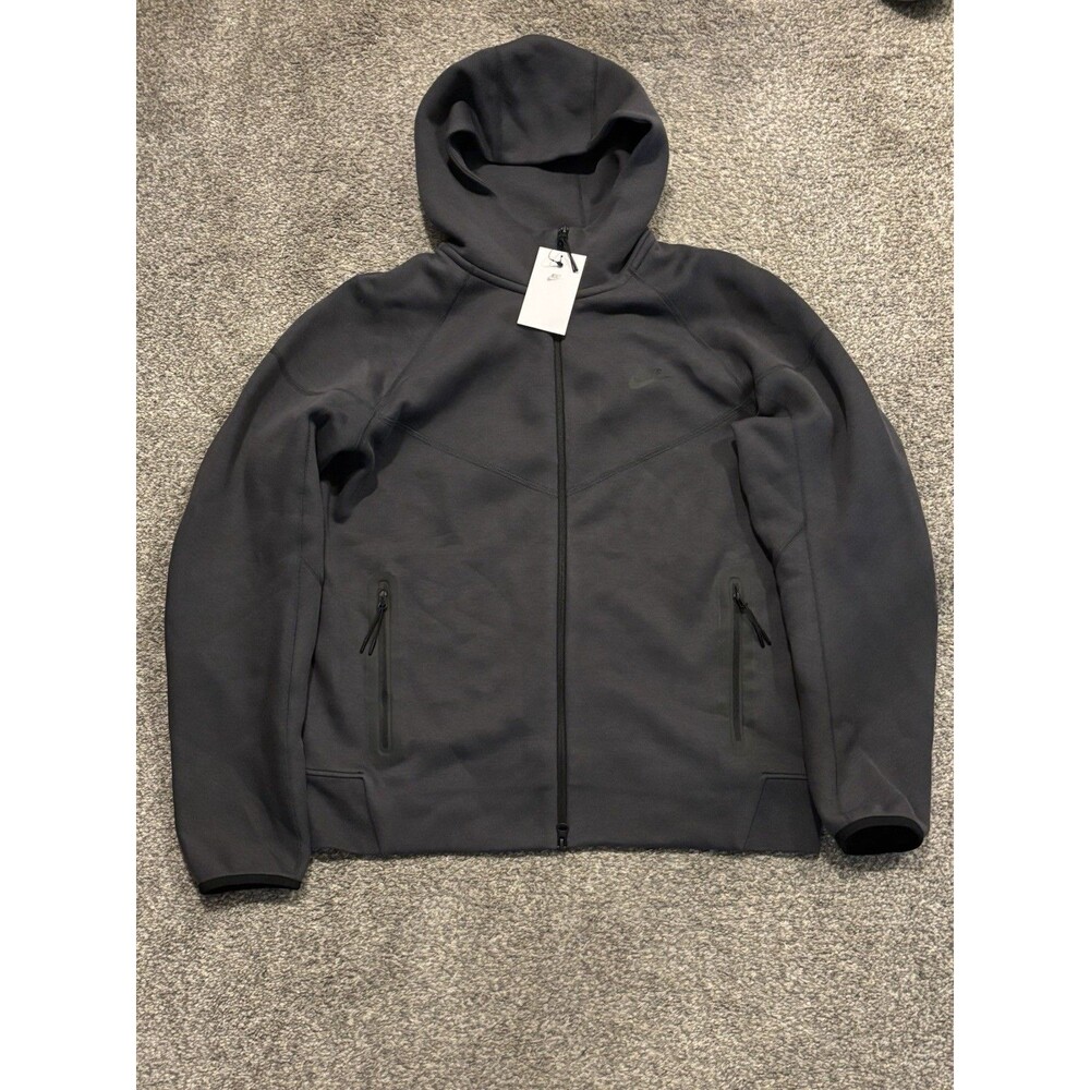 Nike Sportswear Tech Fleece Windrunner Hoodie Anthracite Black FB7921-060 Size L